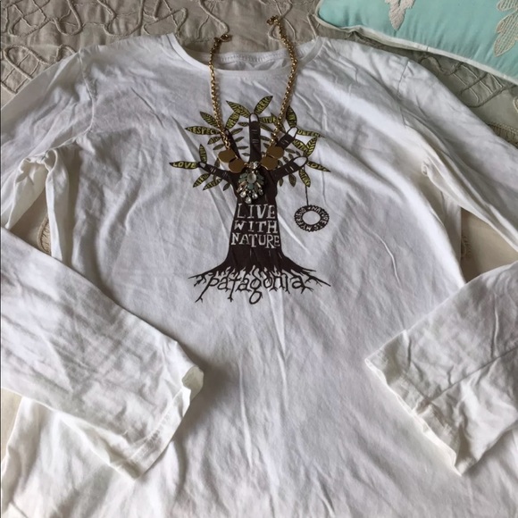 Water Girl Patagonia long sleeve graphic tee white - Picture 5 of 7